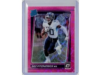 Dez Fitzpatrick 2021 Donruss Optic Rated Rookie Pink Velocity Prizm Tennessee