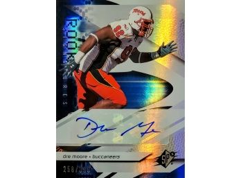 DRE MOORE 2008 SPx Autograph Rookie RC #/399 - TAMPA BAY BUCCANEERS
