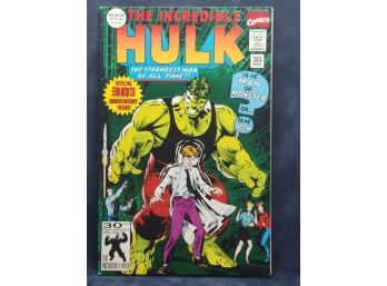 Marvel The Incredible Hulk Vol 1 No 393 May 1992 30th Anniversary Comic Book