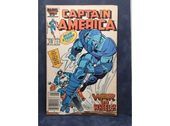 Captain America #318 NM Death Of Blue Streak 1986 Marvel Comics Newsstand Edition