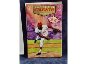 Rare The Bob Gibson Story Baseball Greats #2 Comic Book W/ Special Edition Card Nov. 1992
