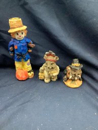 Scarecrow And Mouse Figure Lot