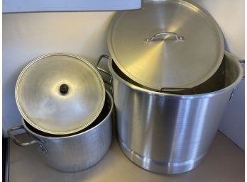 Two Big Pans With Lids
