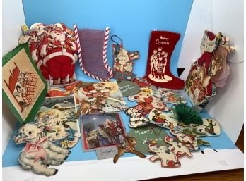 Lot Of Assorted Vintage Christmas Ornaments