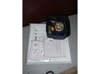 Lot With Outlet Covers And Laser Level