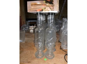 Wine Bottle Lot With Cool Hand Design