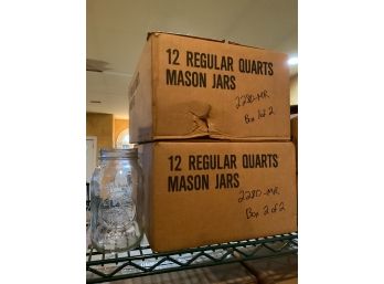 Boxes Of Mason Jars - NO LIDS