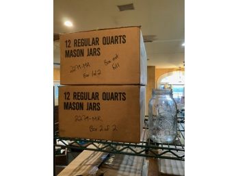 Boxes Of Mason Jars - NO LIDS
