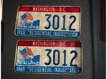 Pair Of Washington, D.C.  License Plates - 3012