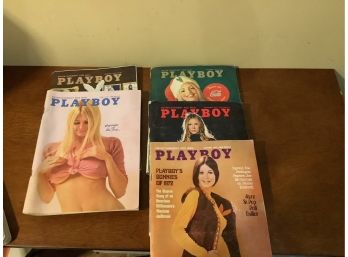Vintage Playboy Magazines - January, June, October, November And December 1972