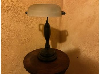 Desk Lamp With Frosted Glass Shade