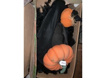 Halloween Lot With Plush Pumpkins