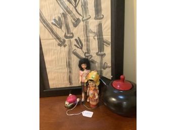 Lot Of Painting And Dolls