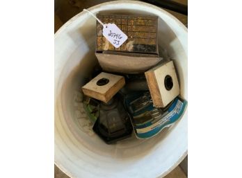 Random Bucket Including Vintage Tin Box