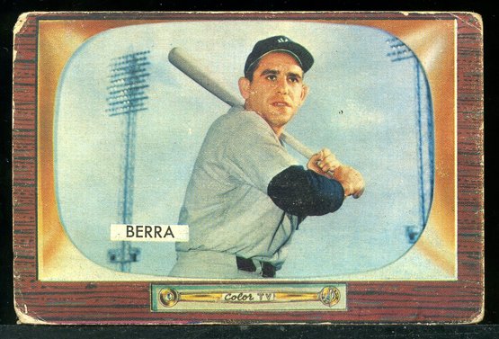 1955 Bowman #168 Yogi Berra Baseball Card