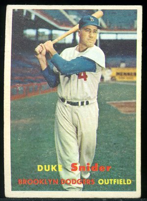1957 Topps #170 Duke Snider Baseball Card