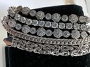 (5) Sterling Silver .925 Slide Toggle Bracelets