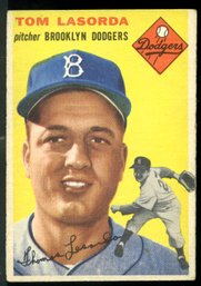 1954 Topps #132 Tommy Lasorda Baseball Card Rookie