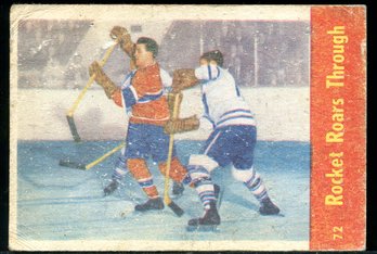 1955/56 Parkhurst #72 Rocket Richard Hockey Card