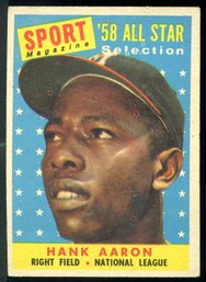 1958 #488 Topps Hank Aaron AS Baseball Card
