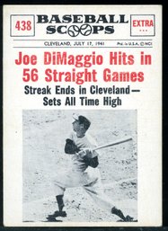 1961 Nu-Card Scoops #438 Joe Dimaggio Baseball Card