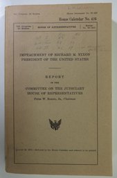 1974 Impeachment Of Richard Nixon Report