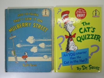 (2) Dr Seuss Hardcover Banned Out Of Print Books