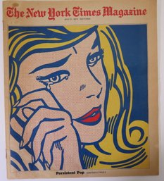 1974 The New York Times Magazine Andy Warhol Lichtenstein Pop Art