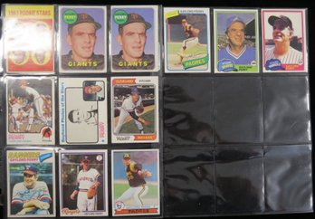 (12) 1963-1981 Gaylord Perry Baseball Cards W/ 1963 Rookie