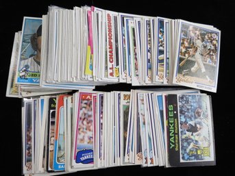 (200) 1971-1981 Yankee Baseball Cards Loaded With Stars