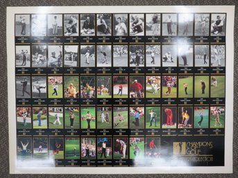 1997 Masters Champions Golf Card Uncut Sheet With Tiger Woods Rookie
