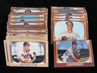 (66) 1955 Bowman Baseball Cards With High Numbers