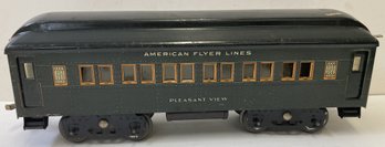 Pre-War Large American Flyer PLEASANT VIEW Standard Gauge Passenger Car
