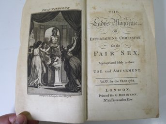 1784 The Lady's Magazine Or Entertaining Companion