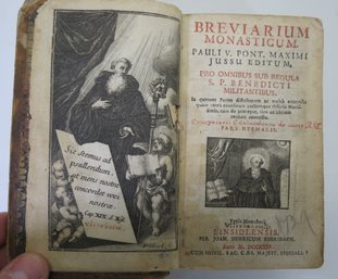 1729 Breviarium Monasticum Book