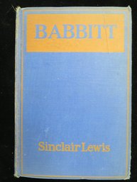 1922 Sinclair Lewis Babbitt First Edition Hardcover