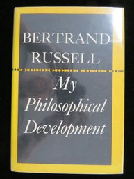 1959 Bertrand Russell My Philosophical Development First US Edition