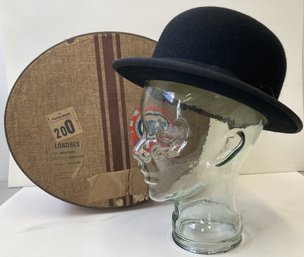 Vintage Lock & Co. Bowler Hat With Travel Case