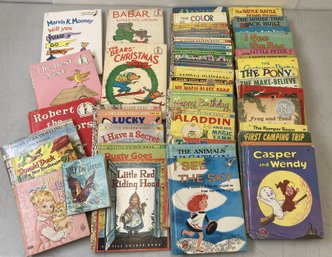 Collection Of 1950's-1970's Childrens Books-Dr. Seuss, Golden Books Etc.