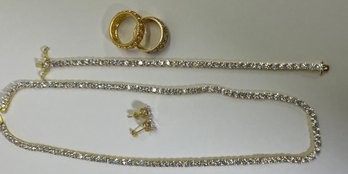 (5) Sterling Silver Gold Wash Jewelry Lot 1.68 TOZ.