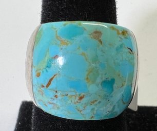 Sterling Silver .925 Turquoise Ring Sz 8.5 New W/tag