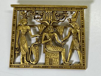 Vintage MFA Egyptian King Tut Exhibit Brooch