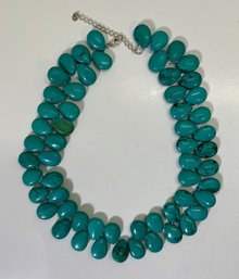 Sterling Silver .925 Turquoise Lucas Lameth LUC Turquoise Necklace