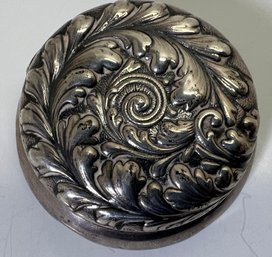 1800s Gorham Sterling Silver Pictorial Lion Passant Hallmark Trinket Box
