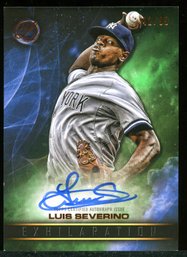 2016 Topps Luis Severino Signed Pack Pulled Card #42/99