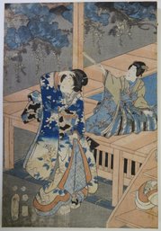 Antique Utagawa Toyokuni Japannese Woodblock Print