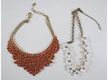 (2) Costume Necklaces, Amrita Singh And C Statement Necklaces
