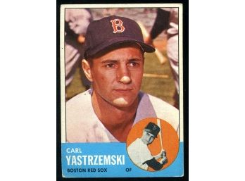 1963 Topps #115 Carl Yastrzemski Baseball Card