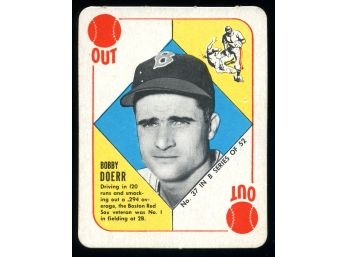 1951 Topps #37 Bobby Doerr Blue Back Baseball Card