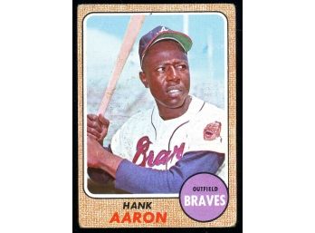1968 Topps #110 Hank Aaron Baseball Card